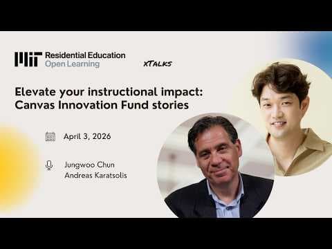 Video thumbnail for xTalk, April 3, 2026, Elevate Your Instructional Impact: Canvas Innovation Fund Stories. Duration: 44:07. Topics: Digital Learning · Educational Technology · Education & Teaching