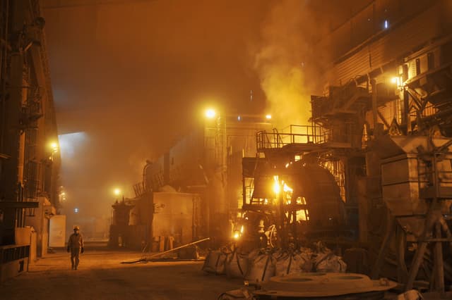 steel plant in Alexandria, Egypt