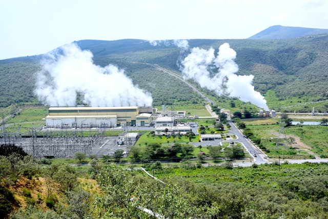 Olkaria Geothermal Power Station in Kenya
