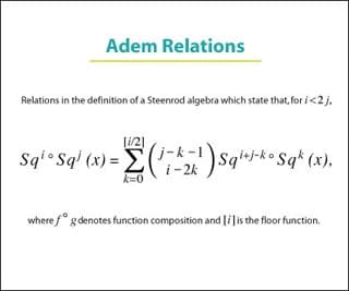 The Adem relations.