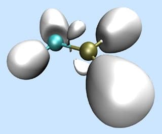 A graphical representation of phosphinocarbene.
