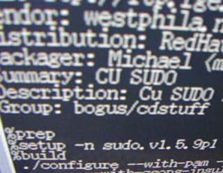 A close-up photo of text on a screen.