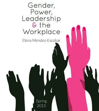 Five hands in silhouette rise from the bottom of the page. A larger hand, in pink, is raised higher than the others.